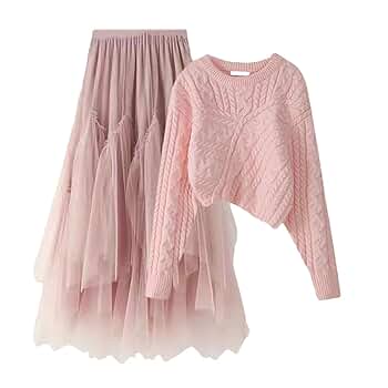 ★美品★ Hem tulle docking pullover ☆美品☆ Hem tulle docking pullover tulle docking logo cut